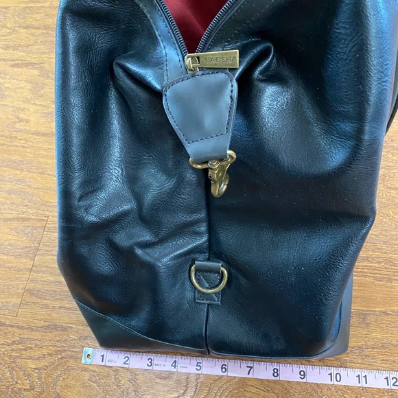 Large leather tassel travel duffel bag - Picture 6 of 6